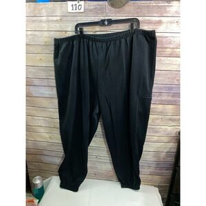 Black stretch vintage jogger sweat pants 4XL stretches to 60' waist USA made